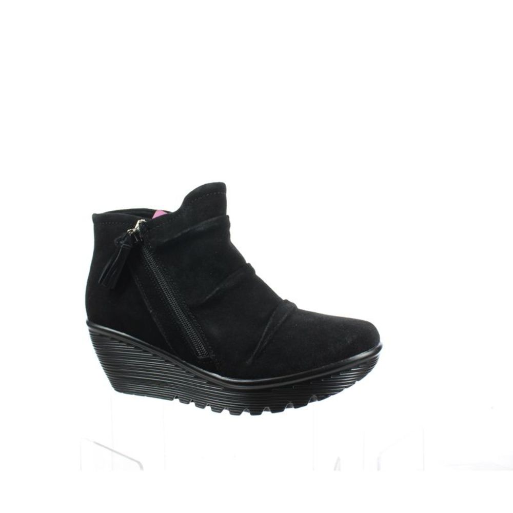 Skechers Black Ankle Boots with Winter Traction
